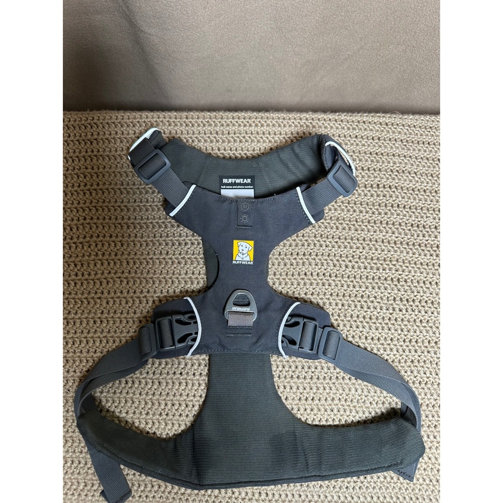 Ruffwear Front Range Dog Harness Gray L/XL Adjustable No Pull Reflective Trim